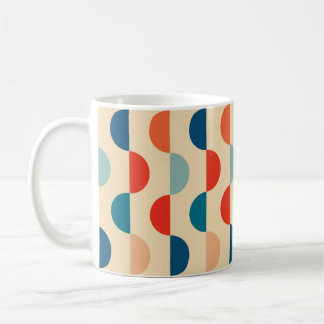 Vintage Retro Geometric Hippie Boho Funky Colourfu Coffee Mug