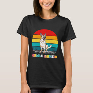 Vintage Retro German Shepherd For Men Women T-Shirt