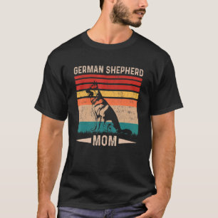 Vintage Retro German Shepherd Mum Mother's Day T-Shirt