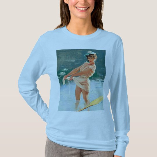 Vintage Retro Gil Elvgren Pin Up Girl T-Shirt