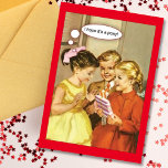 Vintage Retro Girl Wanting Pony Happy Birthday Card<br><div class="desc">Vintage Retro Girl Wants Pony on Birthday.</div>