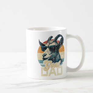 Vintage Retro Goat Dad Best Goat Daddy Funny Fathe Coffee Mug