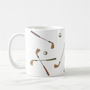 Vintage Retro Golf Golfer Clubs Balls Pattern   Coffee Mug