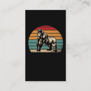 Vintage Retro Gorilla Business Card
