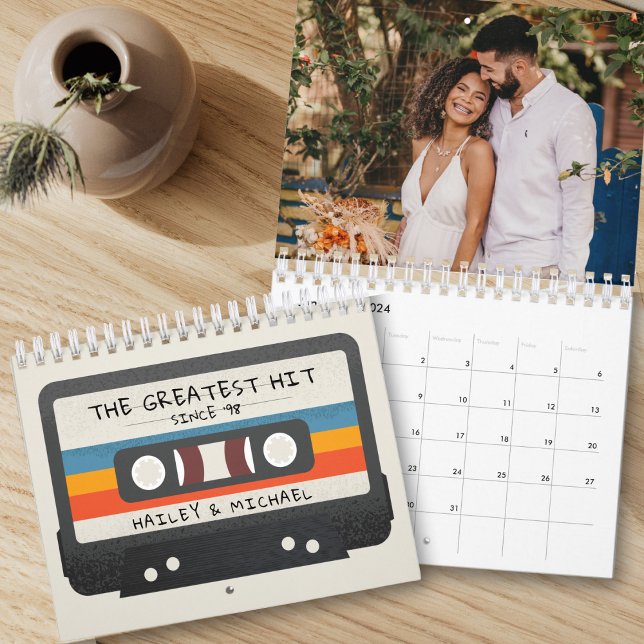 Vintage Retro Greatest Hit Cassette Tape Photo Calendar (Vintage Retro Greatest Hit Cassette Tape Photo Calendar)