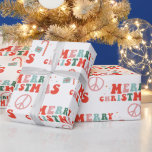 Vintage Retro Groovy Christmas Wrapping Paper<br><div class="desc">This Vintage Retro Groovy Christmas Wrapping Paper is perfect for everyone! Peace love and christmas!</div>