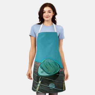 Vintage retro guitar artwork for guitarist apron