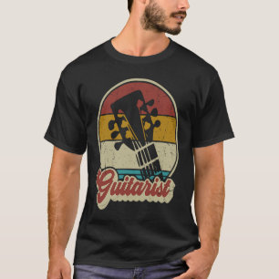 Vintage Retro Guitar For Men Women Guitarist T-Shirt