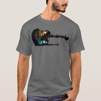 Vintage Retro Guitar Gifts Guitarist Musician Conc T-Shirt