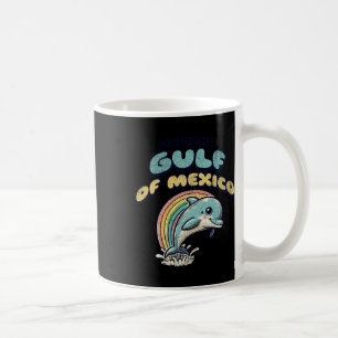Vintage Retro Gulf Of Mexico Funny Dolphin Coffee Mug