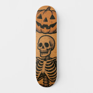 Vintage/Retro Halloween skeletons Skateboard