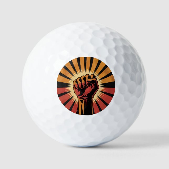 Vintage Retro Hand  Golf Balls (Front)