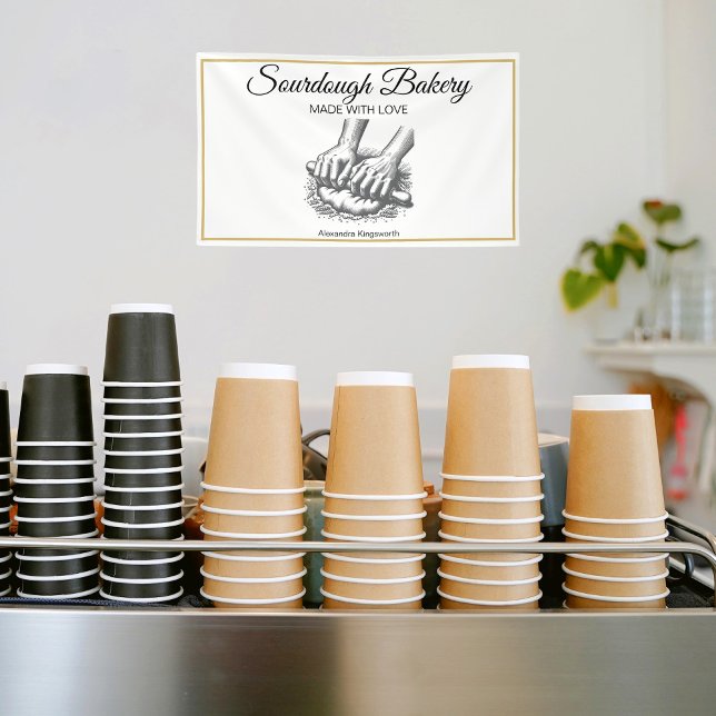 Vintage retro handmade Sourdough bakery for baker  Banner (Creator Uploaded)
