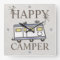 Vintage Retro Happy Camper Wall Clock