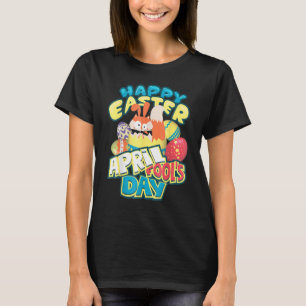 Vintage Retro Happy Easter April Fool's Day  Cool  T-Shirt