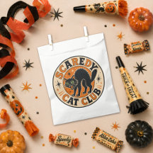 Vintage Retro Happy Halloween Black Cat