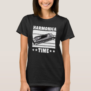 Vintage Retro Harmonica Time 1 T-Shirt