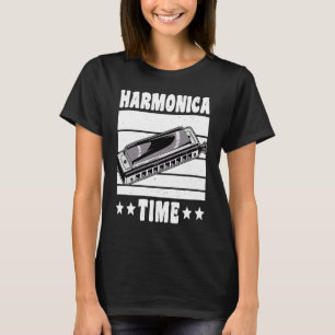 Vintage Retro Harmonica Time 1 T-Shirt
