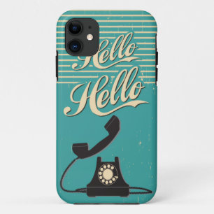 Vintage Retro Hello iPhone 5 5S Case