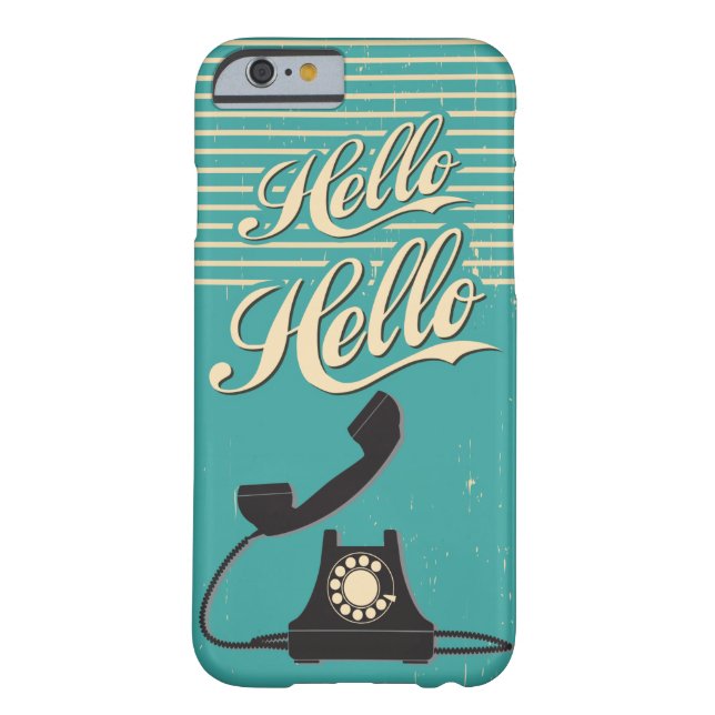 Vintage Retro Hello iPhone 6 case  (Back)