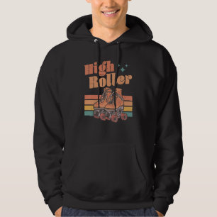 Vintage Retro High Roller Skate Speed Skating Inli Hoodie