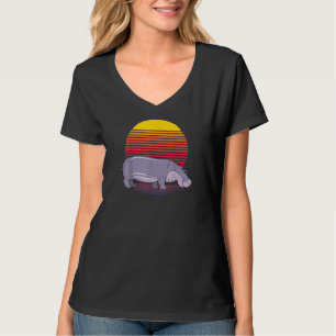 Vintage Retro Hippo Lover Hippopotamus Lover T-Shirt