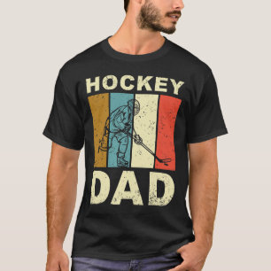 Vintage Retro Hockey Dad Father's Day T-Shirt