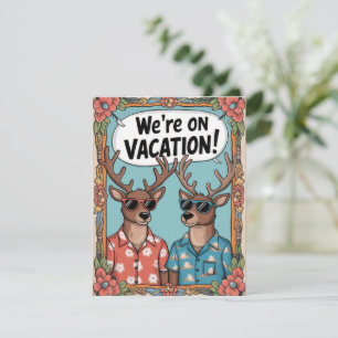 Vintage Retro Holiday  Card