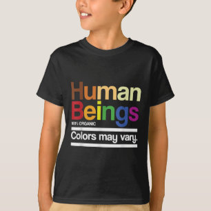 Vintage Retro Human Being 100% Organic Colours May T-Shirt