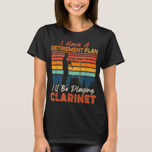Vintage Retro I Have A Retirement Plan Be Playing T-Shirt