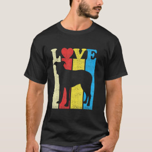 Vintage Retro I Love My Pitbull  Pit Bull Dog T-Shirt