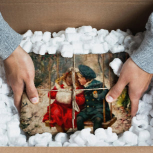 Vintage Retro Illustrated London News Christmas Tissue Paper