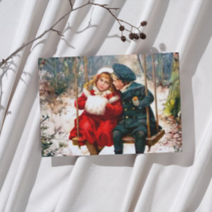 Vintage Retro Illustrated London News Christmas Wrapping Paper Sheet