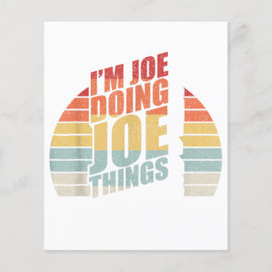 Vintage Retro I'm Joe Doing Joe Things 