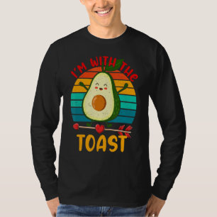 Vintage Retro I'm With The Avocado Cute Avocado To T-Shirt