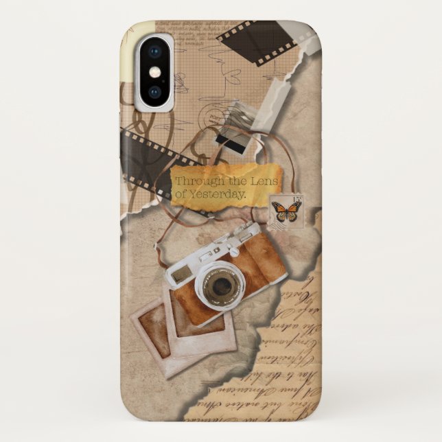 Vintage Retro iPhone Case – Aesthetic Phone Cover  (Back)