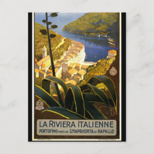 Vintage Retro Italy Travel Tourism Postcard