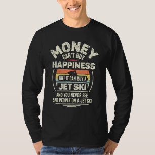 Vintage Retro Jet-Ski Happiness Water Sports T-Shirt