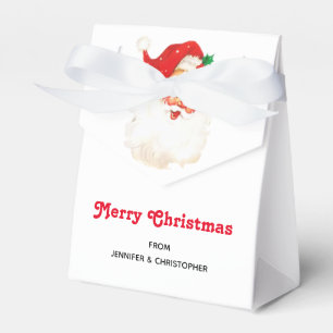 Vintage Retro Jolly Old Santa Claus Christmas Favour Box