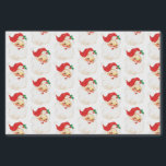 Vintage Retro Jolly Old Santa Claus Christmas Tissue Paper<br><div class="desc">Tissue paper with a vintage image of a retro santa claus face. Happy and jolly with round rosy cheeks.</div>