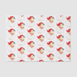 Vintage Retro Jolly Old Santa Claus Christmas Tissue Paper