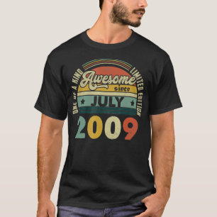 Vintage Retro July 2009 12th Birthday Gift 12 Year T-Shirt