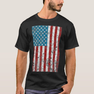 Vintage Retro July 4th Distressed Patriotic Americ T-Shirt