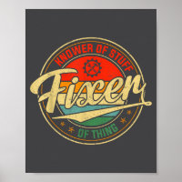Vintage Retro Knower Of Stuff Fixer Of Things Funn