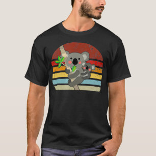 Vintage Retro Koala Lover Dad Mum Boy Girl Gift T-Shirt