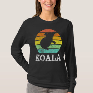 Vintage Retro Koala Sunset Silhouette Animal Tee