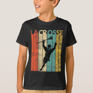 Vintage Retro Lacrosse Player Gift Lacrosse Player T-Shirt