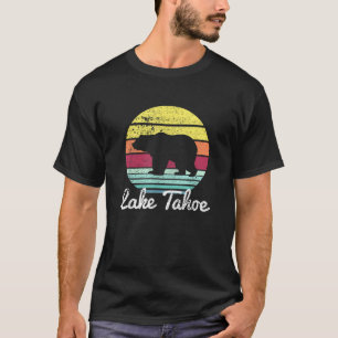 Vintage Retro Lake Tahoe California USA Bear   T-Shirt