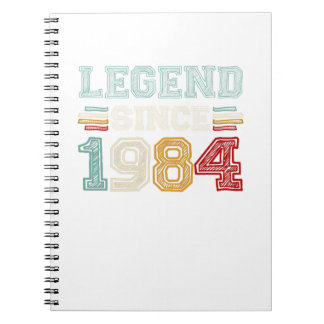 Vintage Retro Legend Since 1984 Notebook