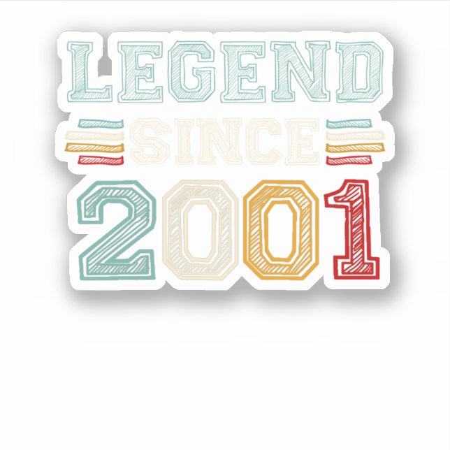Vintage Retro Legend Since 2001 (Front)